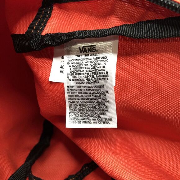 Vans Got This Mini Backpack Orange Black/White Checkered Strap & Keychain UNISEX - Picture 11 of 16